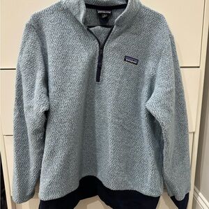 Patagonia Light Blue Half-Zip Fleece